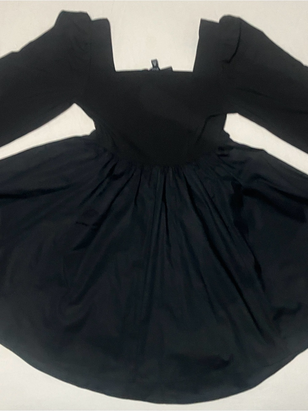 Torrid Nightfall Puff Sleeve Basque Waist Dress Black Size 10 Goth Cottagecore - Picture 3 of 15